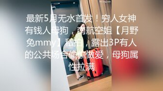 最新5月无水首发！穷人女神有钱人母狗，南航空姐【月野兔mmy】私拍，露出3P有人的公共场合偸偸做爱，母狗属性拉满