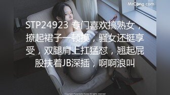 STP24923 专门喜欢搞熟女，撩起裙子一顿摸，骚女还挺享受，双腿肩上扛猛怼，翘起屁股扶着JB深插，啊啊浪叫