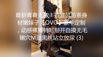 最新青春无敌！抖音风苗条身材嫩妹子【OVO】豪华定制，动感裸舞特写掰开自摸无毛嫩穴M腿黑丝站立放尿 (3)