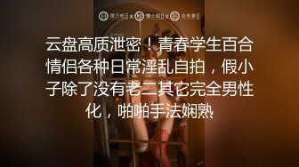 云盘高质泄密！青春学生百合情侣各种日常淫乱自拍，假小子除了没有老二其它完全男性化，啪啪手法娴熟