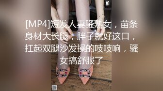 [MP4]短发人妻骚熟女，苗条身材大长腿，胖子就好这口，扛起双腿沙发操的吱吱响，骚女搞舒服了