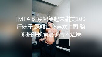 [MP4]斑点裙笑起来甜美100斤妹子 深喉口交喜欢上面 骑乘抽插摸着奶子后入猛操