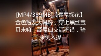 [MP4/389MB]【壹屌探花】金色短发大耳环，穿上黑丝宝贝来嘛，舔屌口交活不错，骑乘侧入操